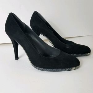 Stuart Weitzman Heels with Snakeskin Trim